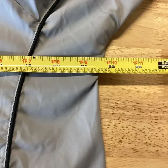 Men's Adidas‎ 1/4 Zip Climaproof Golf Jacket Windbreaker Tan - Flaw - Picture 12 of 13